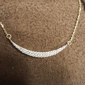 Jewelry - 14k yellow gold necklace with curve bar pendant Jewelry - 14k yellow gold necklace with curve bar pendant
